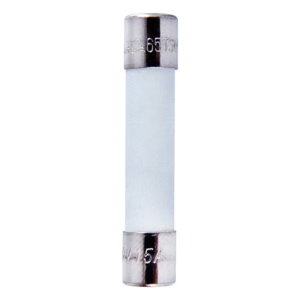 Ceramic Fuse, MDA (TCA) Series, Time-Delay, 15A, 250V AC, Jandorf, Mfr#: 60707
